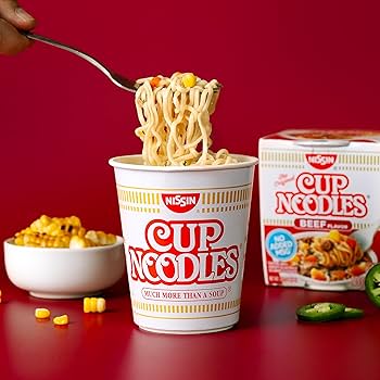 Amazon.com: Nissin Cup Noodles Soup, Beef Flavor